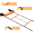 Miniatyrbilde 2 av 5: Agility Ladder Speed Ladder 6M 12-Rung med 10 kjegler og 4 plugger