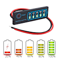 Pikkukuva 1 / 2: 1s-8s 18650 Li-ion Lipo Litium 5-30v Timbal Asam Indikator Tingkat Penguji Meter Modul Layar LCD Kapasitas Tegangan Meter _ia