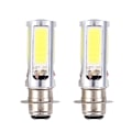 Pikkukuva 1 / 5: 2x 6000k Valkoinen H6m Cob Led Moottoripyörä/atv Päävalo Sumuvalo Lamppu Px15d P15d25-1