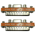 Miniatyrbilde 1 av 4: 2x DB9 hunn til DB25 hann mini seriell port kabeladapter kjønnsskifter