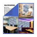 Miniatyrbild 5 av 5: Ljudisoleringspaneler Hexagon Självhäftande, 12 st Akustikpanel, Ljuddämpande panel för studio av