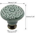 Miniatyrbillede 2 af 5: 10 stk. Keramiske Knopper, Dekorative Knopper, Skuffe Skabsskab