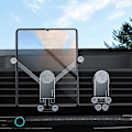 Pikkukuva 1 / 5: Painovoimainen auton puhelinteline, yhteensopiva Samsung Galaxy Z Fold 5/z Fold 4/z Fold 3:n kanssa, auton ilmanvaihtoaukkoon kiinnitettävä älypuhelinteline Black