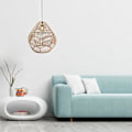 Miniatyrbillede 4 af 5: 2 stk. Hængende Lampskærm i Viklet Rattan, Loftlampe Skærm