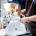 Miniatyrbilde 4 av 5: 2 stk. Bag Canvas Ice Bag Gjenbrukbar Canvas Bag Tre Hammer Mallet For Bartender Bar Tilbehør