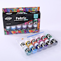 Miniatyrbillede 3 af 5: Multifunktionel Maling Lyse Farver Maling Pigment Til Tekstil Sten Glas 12x