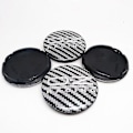 Miniatyrbilde 4 av 4: Xs 4stk For Oz Racing M595 Bilhjul Senter Hub Caps O.z Legering Felg Senter Hub Cap Deksel 62mm-fargeblack Rd