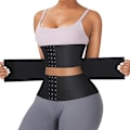 Miniatyrbillede 1 af 4: Taljetræner til kvinder 3 segmenteret timeglas underbust body shaper med 3 stålknopper og M