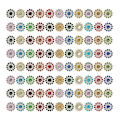 Miniatyrbillede 2 af 3: 100 stk. Metal Knapper Frakke Sy Knapper Skjorte Knapper Dekorative Knap Flade Rhinestones Knapper