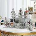 Miniatyrbillede 5 af 5: Hjemmeindretning Pulp Læsende Kvinde Figur Thinker Statue Æstetisk Skulptur W310-03