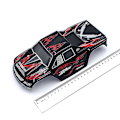 Miniatyrbillede 2 af 5: Bilkarosseri Skal Cover Case Til A979 A979-04 1: 18 Rc Bil Opgraderet Del,sort