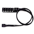 Miniatyrbild 1 av 2: 4-pin Pwm fläktströmförsörjningskabel 1 till 5 Splitter 5 Way PC-fodral