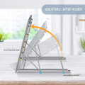 Miniatyrbillede 4 af 5: Bærbar computer stand tablet, foldbar bærbar ventileret skrivebordsstativ