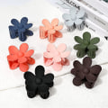 Miniatyrbilde 5 av 5: Set med 8 blomsterhårklemmer, sklisikre hårklemmer, blomsterhårklemmer for tykt og tynt hår, hårstyling
