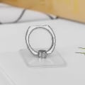 Miniatyrbilde 2 av 5: Gjennomsiktig firkantet telefonringbrakett firkantet telefonholder
