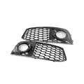 Miniatyrbilde 1 av 5: Honeycomb Mesh Tåkelys Deksel Trim Ramme Tåkelys Grill For A4 B8 Rs4 2009-2012 Blank Svart 8kd807682