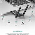 Miniatyrbild 3 av 5: AX1800M USB WIFI 6 Adapter 802.11Ax för PC, USB 3.0 Wifi Dongle 5 GHz/2.4 GHz Hög Gain Trådlös Nätverksadapter