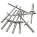Miniatyrbilde 2 av 5: Store åpning hatteriveter aluminium blindriveter trekkriveter store hatteriveter sentrert langs flatt hode, hvit aluminium m3.2*12
