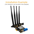 Miniatyrbilde 3 av 5: Ny versjon M.2 B-key Usb3.0 Pcie Dual-bus 5g- Wwan-kort Adapter Nettverkskort