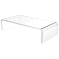 Miniatyrbild 3 av 3: Genomskinlig bildskärmsställ i akryl, transparent bildskärmshöjare