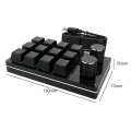 Miniatyrbilde 4 av 5: Bluetooth USB Makro Mini Tastatur 12 Taster 2 Knotter Programmering Tastatur Tilpasning Spill Mekanisk