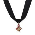 Miniatyrbillede 3 af 4: Jule-Hjorte-Halskæde til Kvinder Guld Farve Perler Måne Stjerne Horn Halvmåne