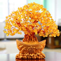 Miniatyrbillede 2 af 5: Feng Shui Citrine Krystal Held & Lykke Træ Penge Hjem Dekoration Lille