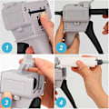 Miniatyrbilde 4 av 5: Epoxy Dispenser Pistol, Ab Epoxy Limpistol Håndtak Applikator For Blanding Lim, 1:1 Forhold 50ml(hvit)