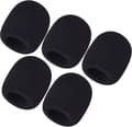 5-pack Skum Mikrofonöverdrag Handhållen Mikrofon Vindskydd (5-pack)