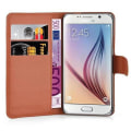 Miniatyrbillede 4 af 5: Samsung Galaxy S6 Cover Case - med kortspor og standfunktion CHOCOLATE BROWN