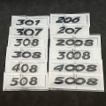 Miniatyrbillede 2 af 5: 3d Abs Chrome Sølv Sort Bil Bagagerum Nummer Emblem Mærkat Til Peugeot 206 207 301 307 308 408 508 2008 3008 4008 5008 Silver 4008
