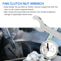 Miniatyrbillede 4 af 5: Fan Clutch Mutter Nøgle og Vandpumpeholder Værktøjssæt Fjernelse 32mm Til E34 E39 E36 E46 E90