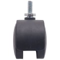 Pikkukuva 1 / 5: 6mm kierteinen varsi 40mm kaksoispyörivä pyörä musta
