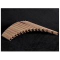 Miniatyrbilde 4 av 5: Panfløyte 15 Rør Naturlig Bambus Blåseinstrument Panfløyte G Nøkkel Panfløyte Håndlaget Treblåseinstrument Folk Instrumentos
