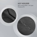 Miniatyrbild 5 av 5: Nyckelkortshållare för Tesla Model 3, dammskyddat lätt läder med nyckelring för Tesla Model 3-tillbehör
