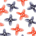 Miniatyrbilde 2 av 2: 16 stk For Avan Tinyhawk Turtlemode Propeller 40mm 4-blad 1,5mm Hull, for 0802 Motor Indoor Fpv Raci
