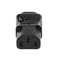 Miniatyrbillede 4 af 5: IEC 320 C13 3-polet Hun til C8 2-polet Han Strømstik Konverter Adapter--