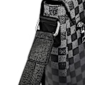 Miniatyrbild 5 av 5: Messenger Bag Axelväska Herrportfölj Business Rutig Väska För Man Läder Handväska Crossbody Väska Black