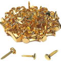 Miniatyrbillede 1 af 5: 100 stk. Guld Messing Papir Fasteners - Til Scrapbooking, DIY-projekter