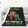 Miniatyrbillede 2 af 4: The Grinch tæppe blødt hyggeligt gaver julefest soveværelse dekoration 1