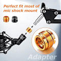 Miniatyrbillede 3 af 3: Mikrofonstativadapter til hjemmestudie 3/8 tommer til 5/8 tommer skrue