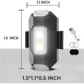 Miniatyrbillede 2 af 5: 7 farver LED-strobelys, flystrobelys, anti-kollision