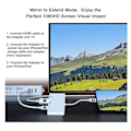 Pikkukuva 3 / 5: Unitrox 3-in-1 HDMI OTG-sovitin, digitaalinen AV 1080p HDMI-sovitin USB OTG -naaraskaapelilla ja latausportilla, USB-muistitikun pidike, MIDI-näppäimistö, hiiri