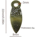 Miniatyrbillede 2 af 5: 100 stk. Gyldne Billedramme Flade Drejeknapper 8 X 22mm Med