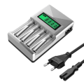 Miniatyrbillede 1 af 5: Batterioplader med 4 slots Smart Batterioplader til Aa / Aaa Nicd Nimh Genopladelige Batterier Lc