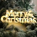 Pikkukuva 1 / 5: Joulukirjainlamput, Uusi Jouluripustuskoristelamppu, Tee-se-itse Merry Christmas -kirjainlamppu