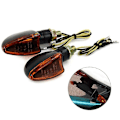 Miniatyrbilde 3 av 5: 12v Motorsykkel Blinklys Indikatorlys Universal Front Back Blinkende Halogenlys Blinklys Blinklys Sykkellys For Honda Suzuk