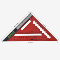 Miniatyrbild 2 av 5: Avtagbar Triangulär Linjal Set Square Hög Triangulär Platta Justerbar W -meter Röd