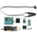 Pikkukuva 1 / 5: 1 Setti CH341A 24 25 Sarjan EEPROM Flash BIOS USB-ohjelmoija+SOIC8 SOP8 Testiklipsi+SPI 1.8V Adapteri+SOP8 SOIC8 - DIP8