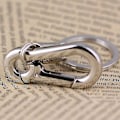Miniatyrbilde 5 av 5: Robust karabinkrok nøkkelring nøkkelring polert nøkkelring fjær nøkkelring forretningsmidje nøkkelring, S